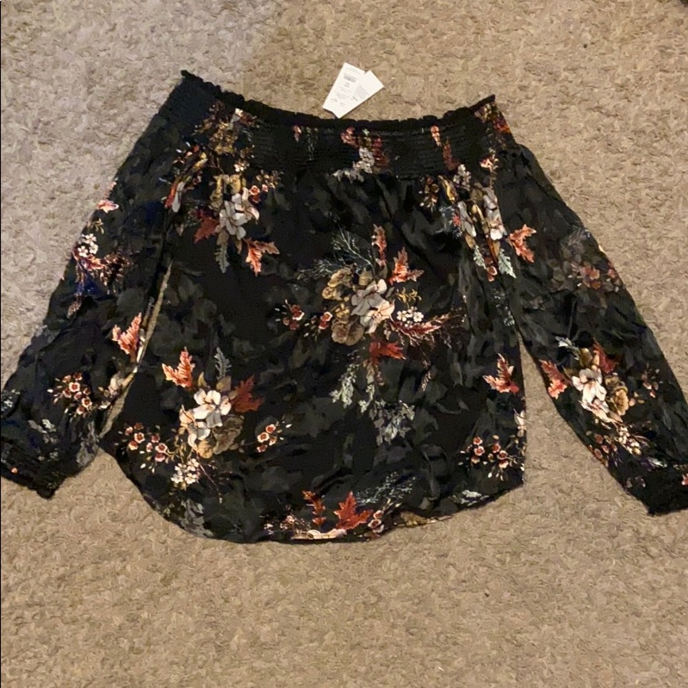 White House Black Market silk top